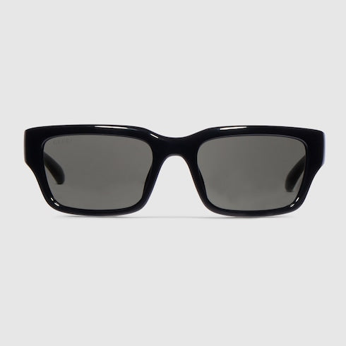 Rectangular-frame sunglasses - black