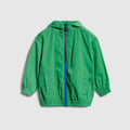 Children's nylon froissé jacket - green