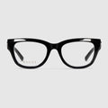 Geometric optical frame - black