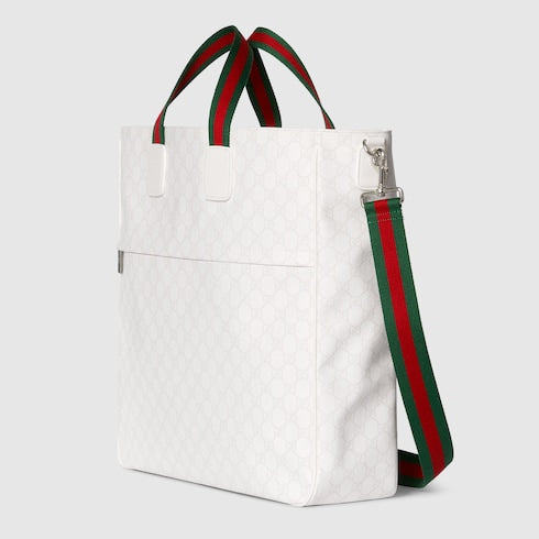 Large crossbody bag - white GG Supreme