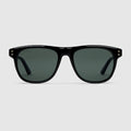 Square frame sunglasses - black