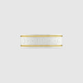 18k Yellow Gold And White Icon Ring - 18k Yellow Gold And White