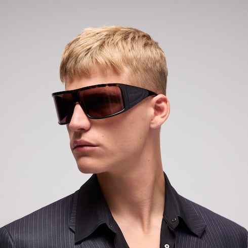 Mask frame sunglasses - brown tortoiseshell