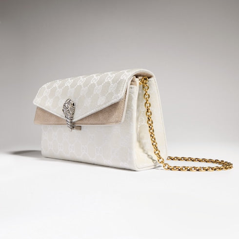 Dionysus small shoulder bag - ivory GG canvas