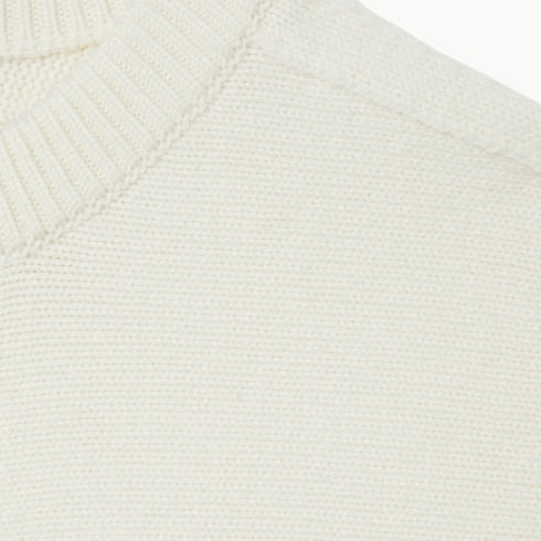 Wool cashmere cardigan with Horsebit - white