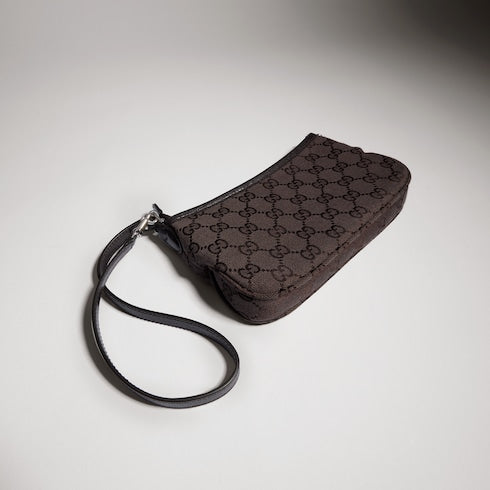 Gossip small shoulder bag - dark brown GG canvas