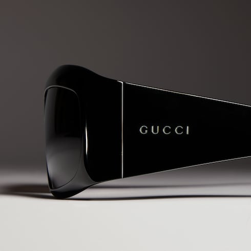 Rectangular frame sunglasses - black