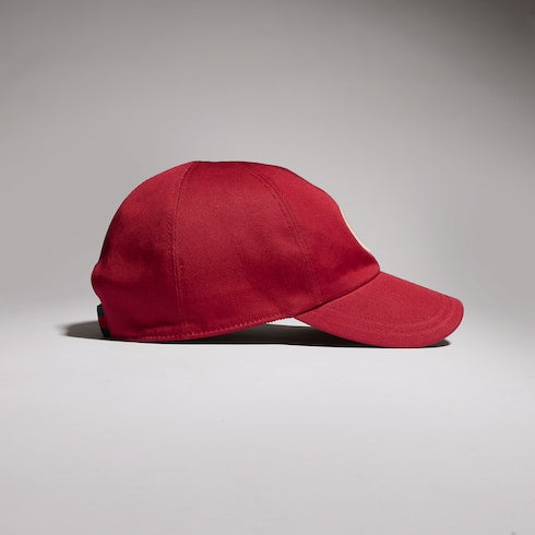 Children's cotton baseball hat - red