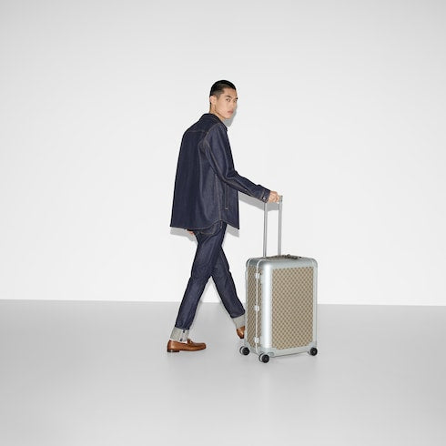 Gucci Porter medium trolley - beige and ebony Supreme