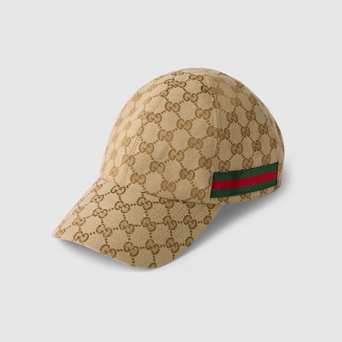 GG baseball hat with Web - sand and dark brown