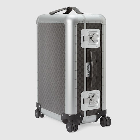 Gucci Porter medium trolley - grey and black Supreme