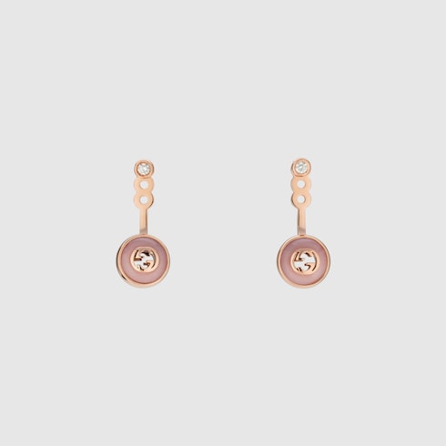 Gucci Interlocking 18k earrings - 18k rose gold
