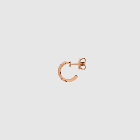 Icon 18k GG hoop earrings - 18k rose gold