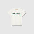 Baby printed cotton T-shirt - white