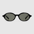 Round frame sunglasses - black