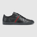 Women's Stretch low-top sneaker - black leather