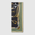 Printed silk twill stole - multicolor