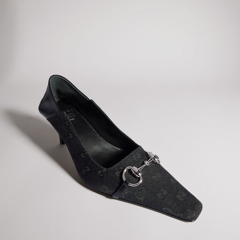 Women's Vittoria pump - black GG canvas
