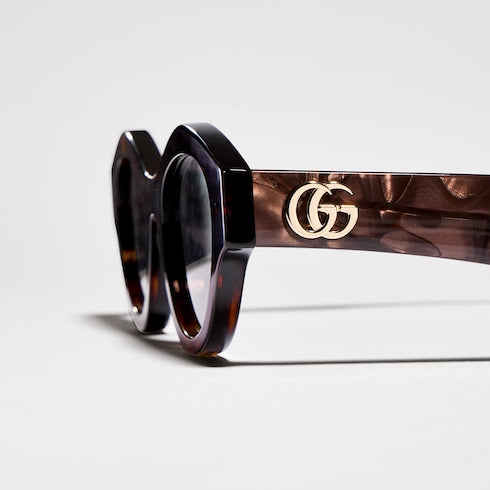 Cat-eye frame sunglasses - brown tortoiseshell
