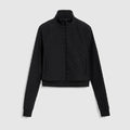 GG jersey jacquard zip jacket - black