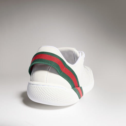 Men's Screener sneaker - white GG leather