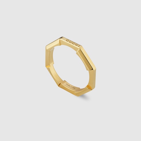 Gucci Link to Love 18k mirrored ring - 18k yellow gold