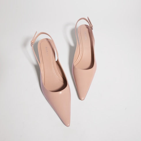 Women's Castello slingback - pink beige leather