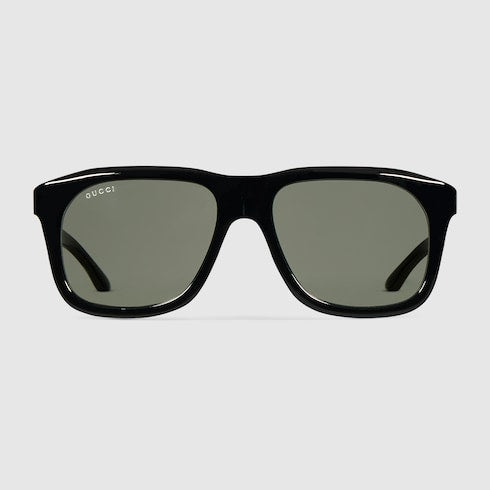 Square frame sunglasses - black