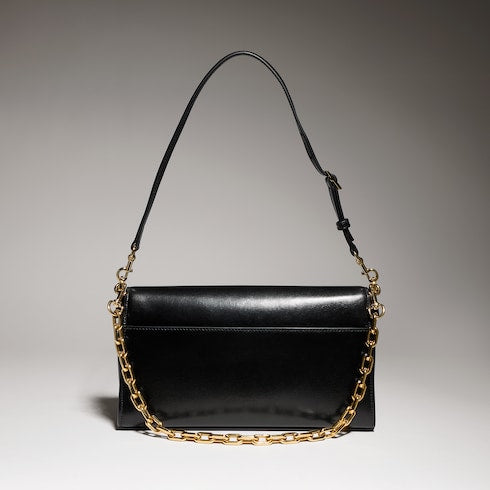 Horsebit Ristretto medium shoulder bag - black leather