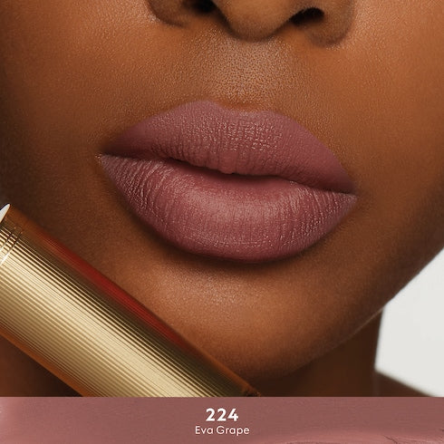120 Sonia Light Beige, Rouge à Lèvres Mat Lipstick - 224 Eva Grape
