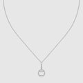 Gucci Horsebit diamond 18k pendant necklace - 18k white gold