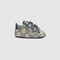 Baby Gucci Ace sneaker - blue and grey GG Supreme
