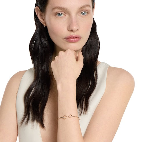 Gucci Horsebit 18k diamond bangle bracelet - 18k rose gold