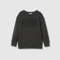Children's cotton printed sweatshirt - dark grey