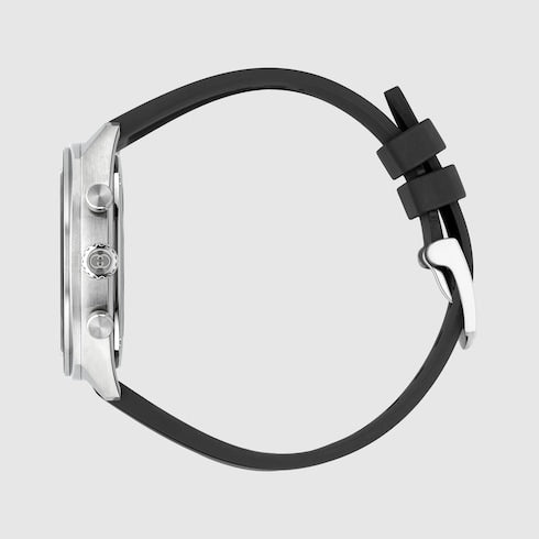 Gucci Interlocking watch, 41mm - black rubber