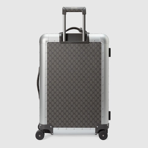 Gucci Porter medium trolley - grey and black Supreme