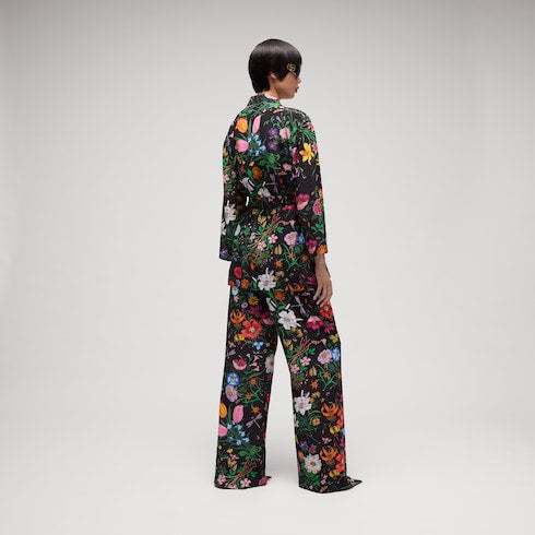 Printed silk shirt - multicolor