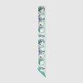 Printed silk twill ribbon - green