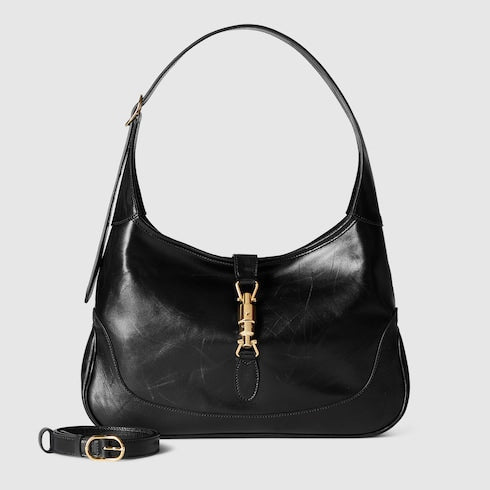 Gucci Jackie 1961 medium shoulder bag - black hand-treated leather