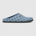 Women's mule with Horsebit - blue GG denim