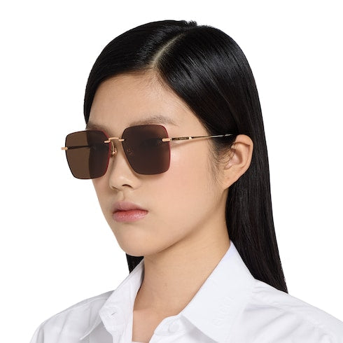 Specialized fit square sunglasses - light gold
