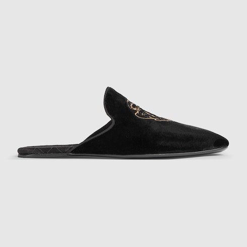 Men's Ragazzo slipper - black velvet
