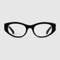 Oval optical frame - black