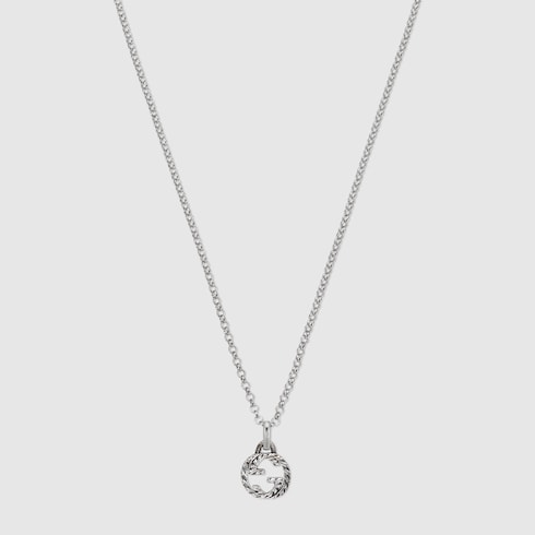 925 Sterling Silver Interlocking G Pendant Necklace