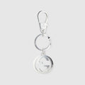 Interlocking G keychain - silver-toned metal