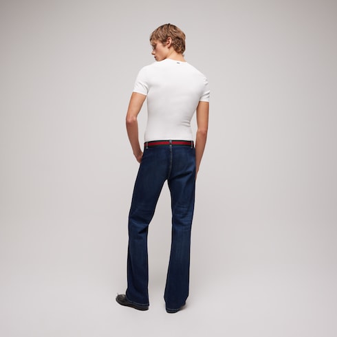 Technical knit fabric T-shirt - white