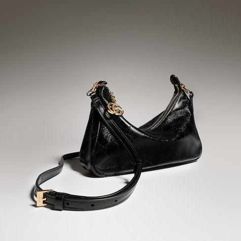 Lady Lunetta Chain small shoulder bag - black GG leather