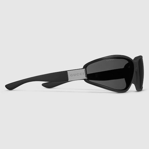 Rectangular frame sunglasses - black