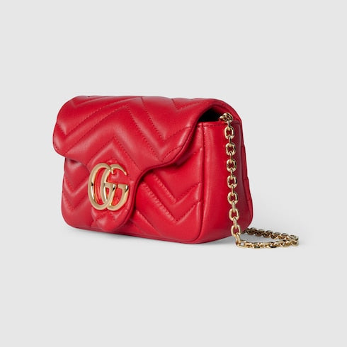 GG Marmont mini shoulder bag - bright red leather