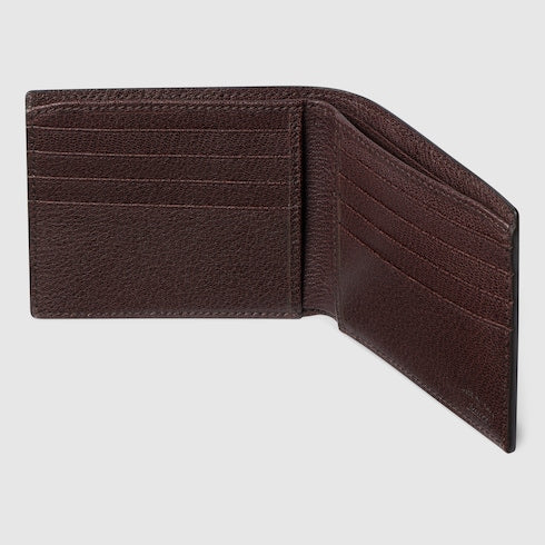 Lira bi-fold wallet - dark brown leather